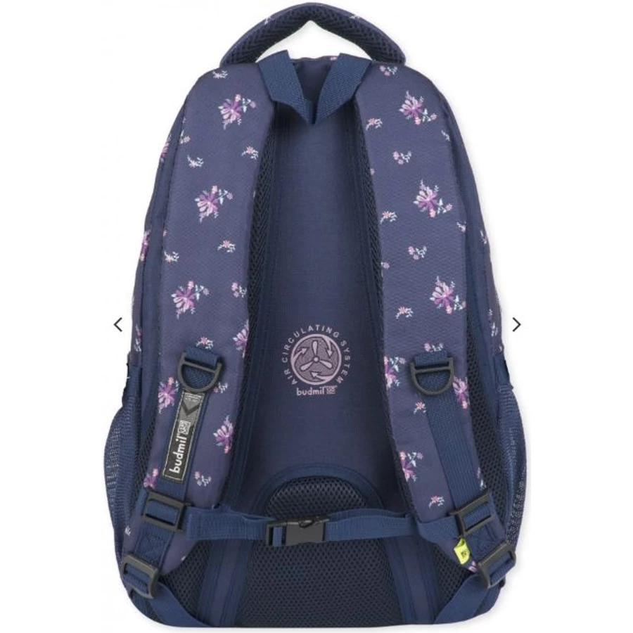 *55890 Hátitáska BUDMIL ovális  10110183 virágos