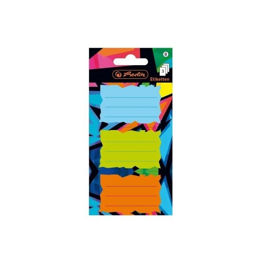 *55917 FÜZETCIMKE HERLITZ NeonArt 9db-os