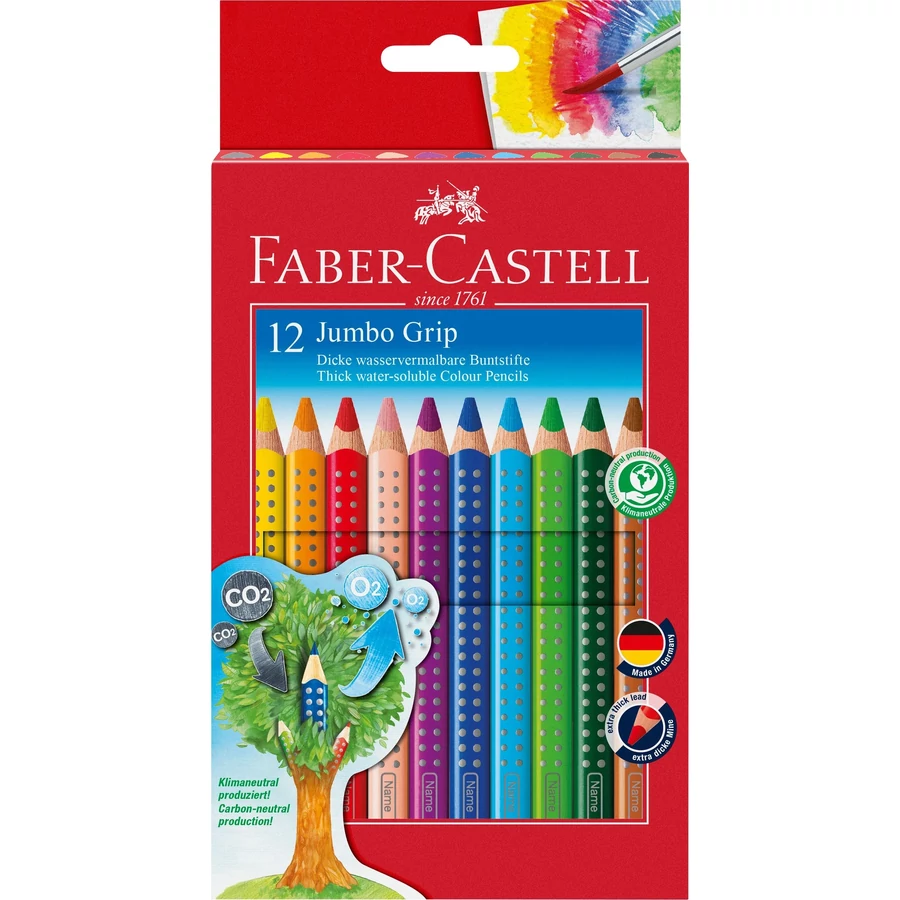 SZÍNES CERUZA 12 FABER Castell Grip JUMBO 110913