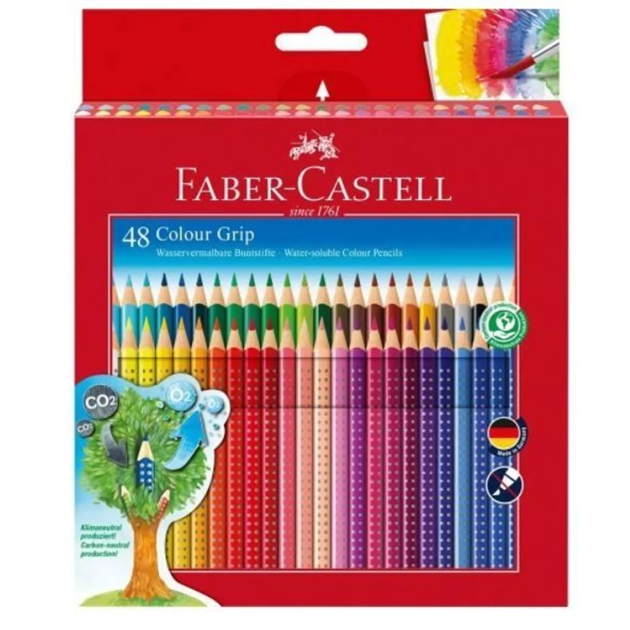 SZÍNES CERUZA 48 FABER-CASTELL Grip háromszögletű   112450