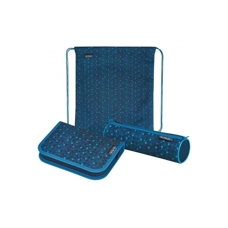 *55996 TOLLTARTÓ+TORNAZSÁK szett 3db-os klapnis, bedobálós tolltartó+t.zsák