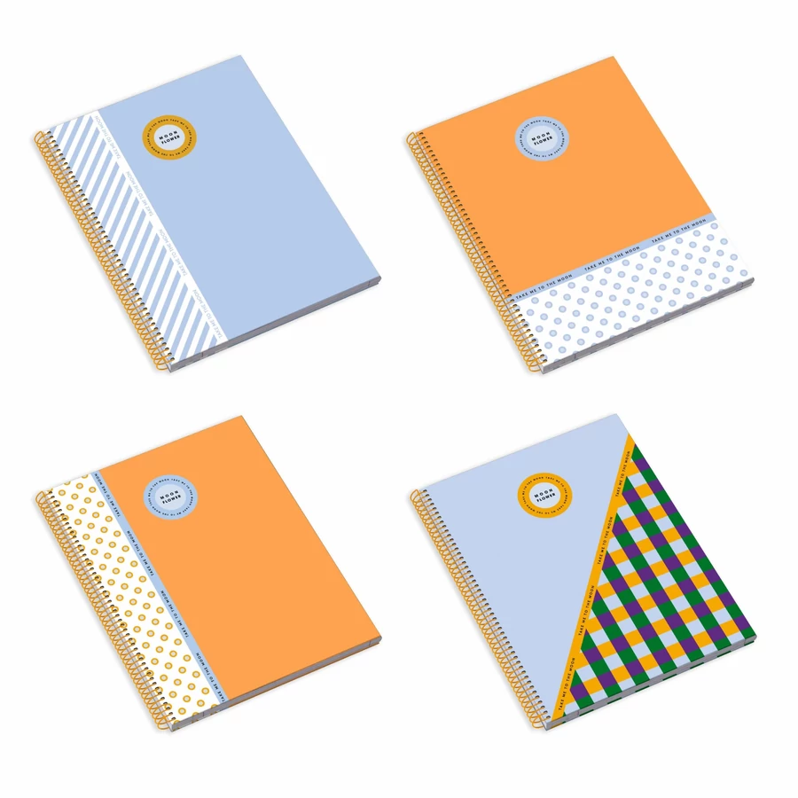 FÜZET spirál A4 Ambar = 100l Moonflower Teen