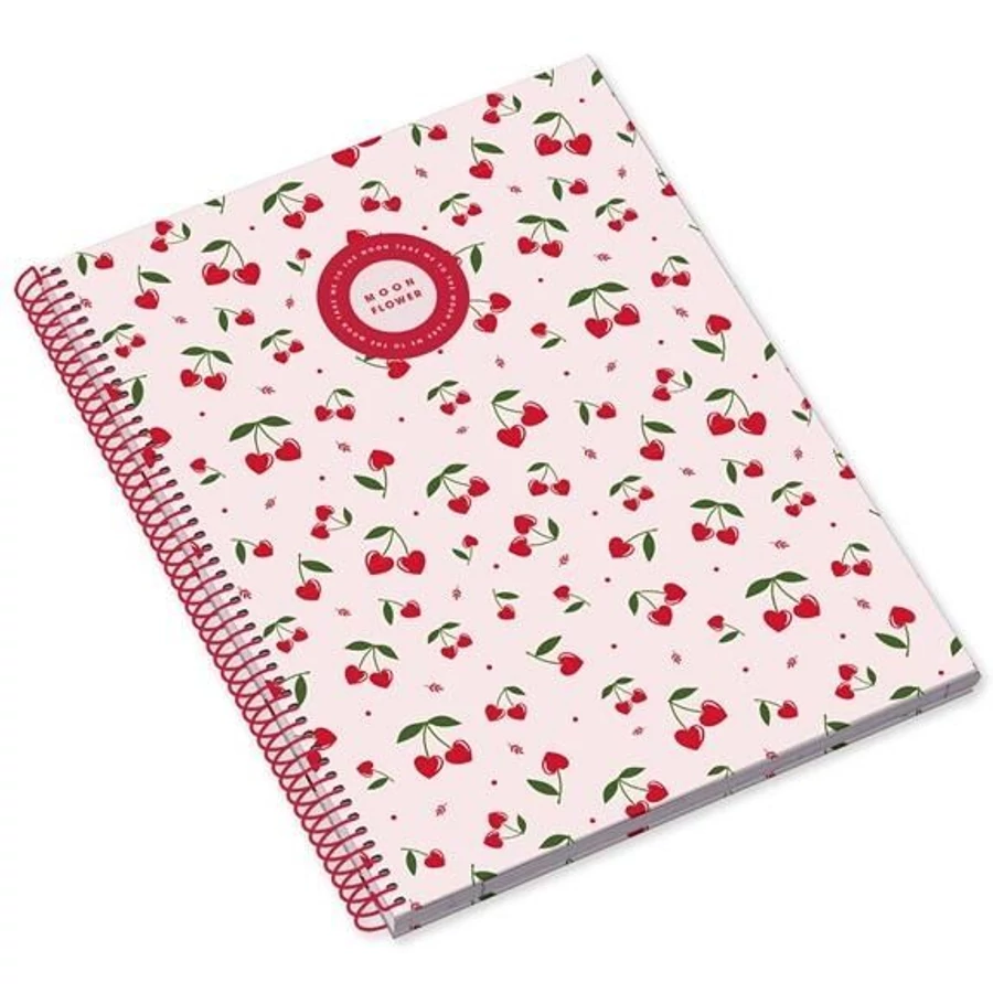 *56013 FÜZET spirál A4 Ambar = 80l Moonflower Cherry