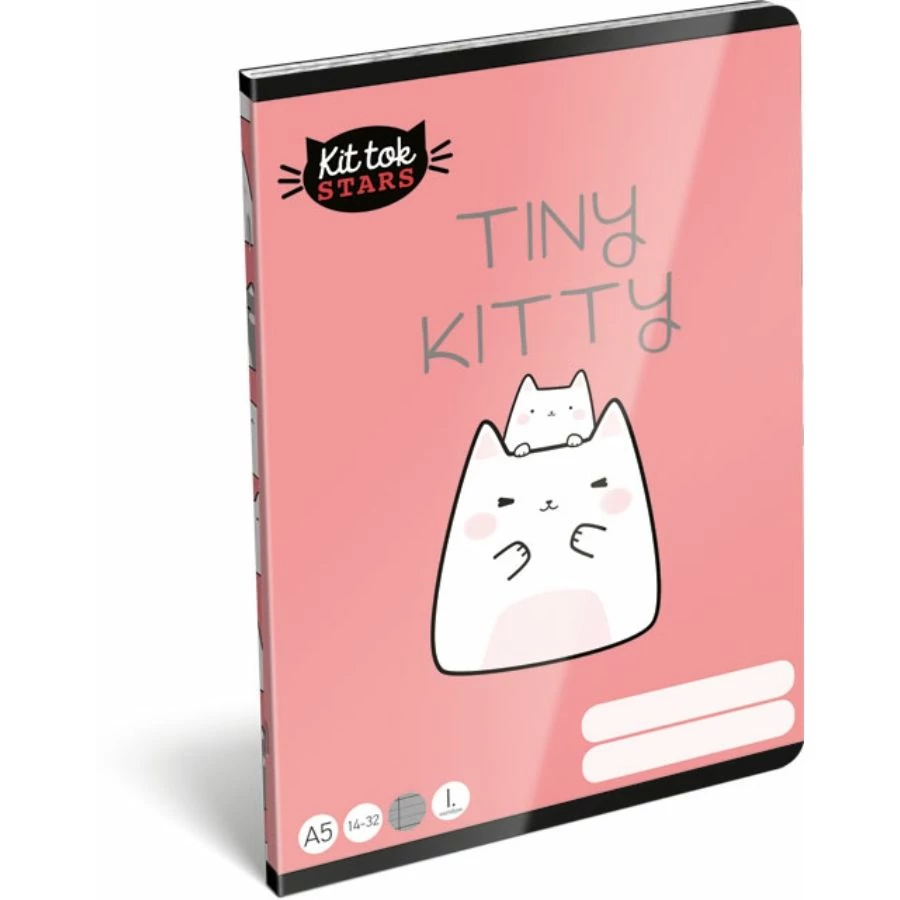 *56045 FÜZET A5  LIZZY vonalas 1.oszt. 14-32 KitTok Catto
