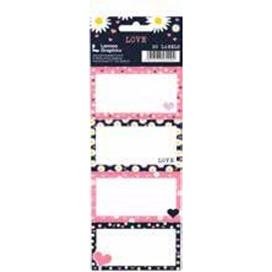*56064 FÜZETCIMKE LANNOO Love Daises 20db/cs