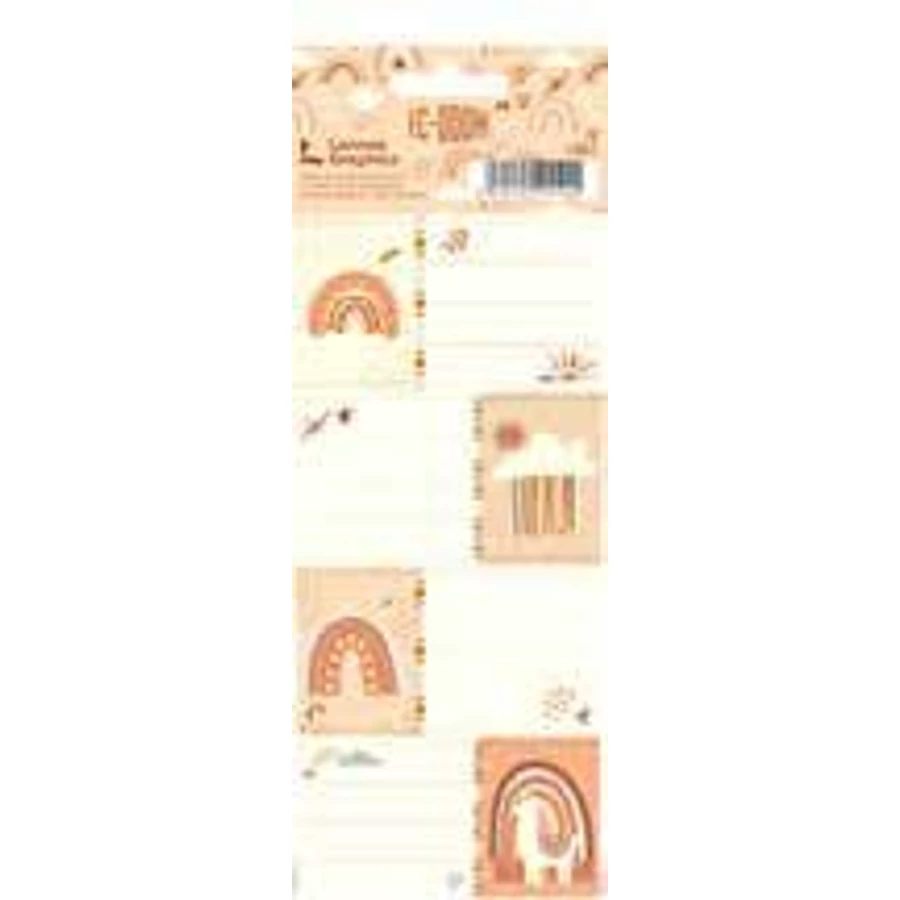 *56067 FÜZETCIMKE LANNOO Ec-ooh , Rainbow  20db/cs