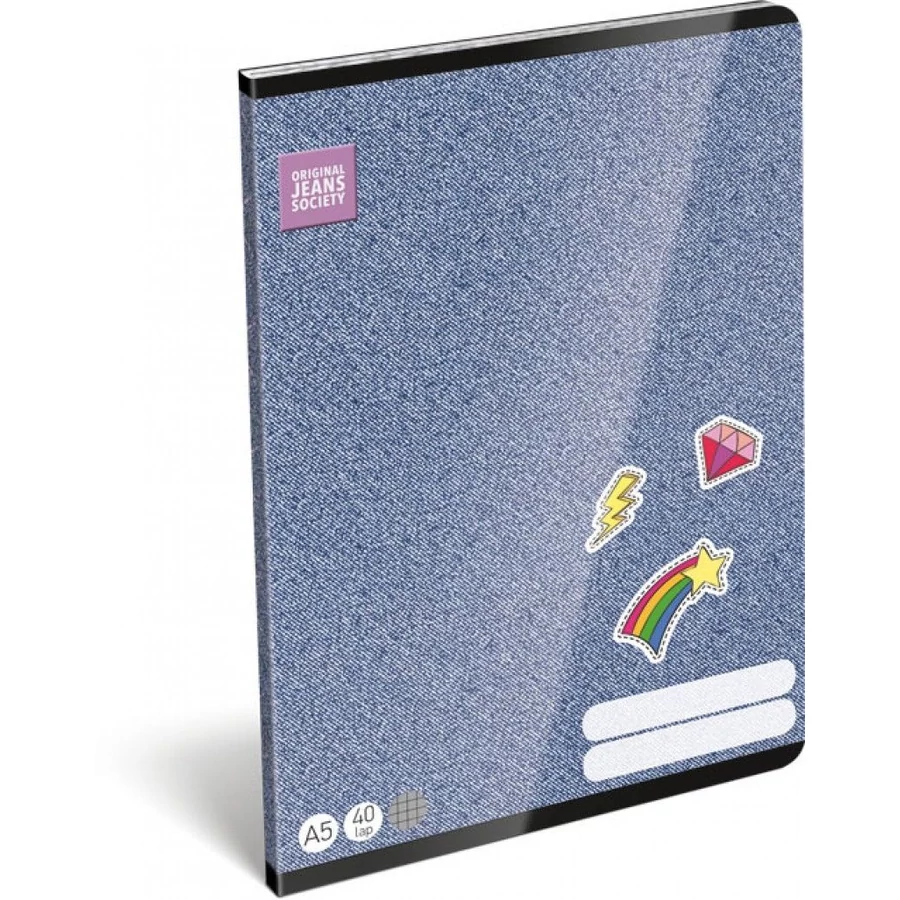 *56077 FÜZET A5 LIZZY kockás OJS Girl  40l