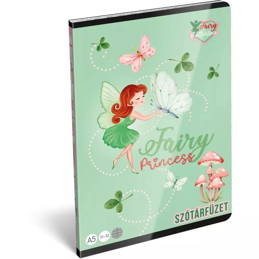 *56089 FÜZET A5 LIZZY szótár 31-32 Fairy Ballerina Dance