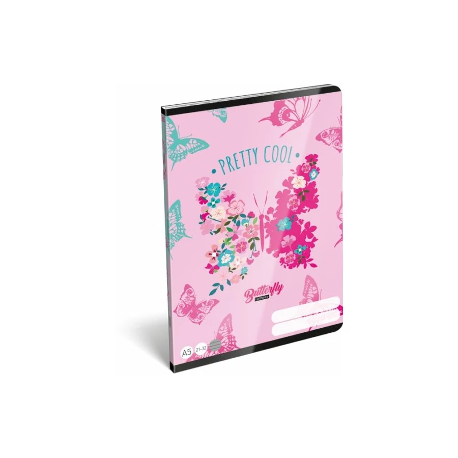 FÜZET A5 LIZZY vonalas 21-32 Lollipop23 (Cute Butterfly, 23066162)