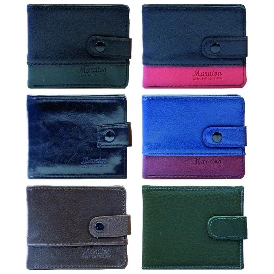 *56112 SZEMÉLYI IRATOK 10 zsebes bőr, fekvő patentos vegyes szín