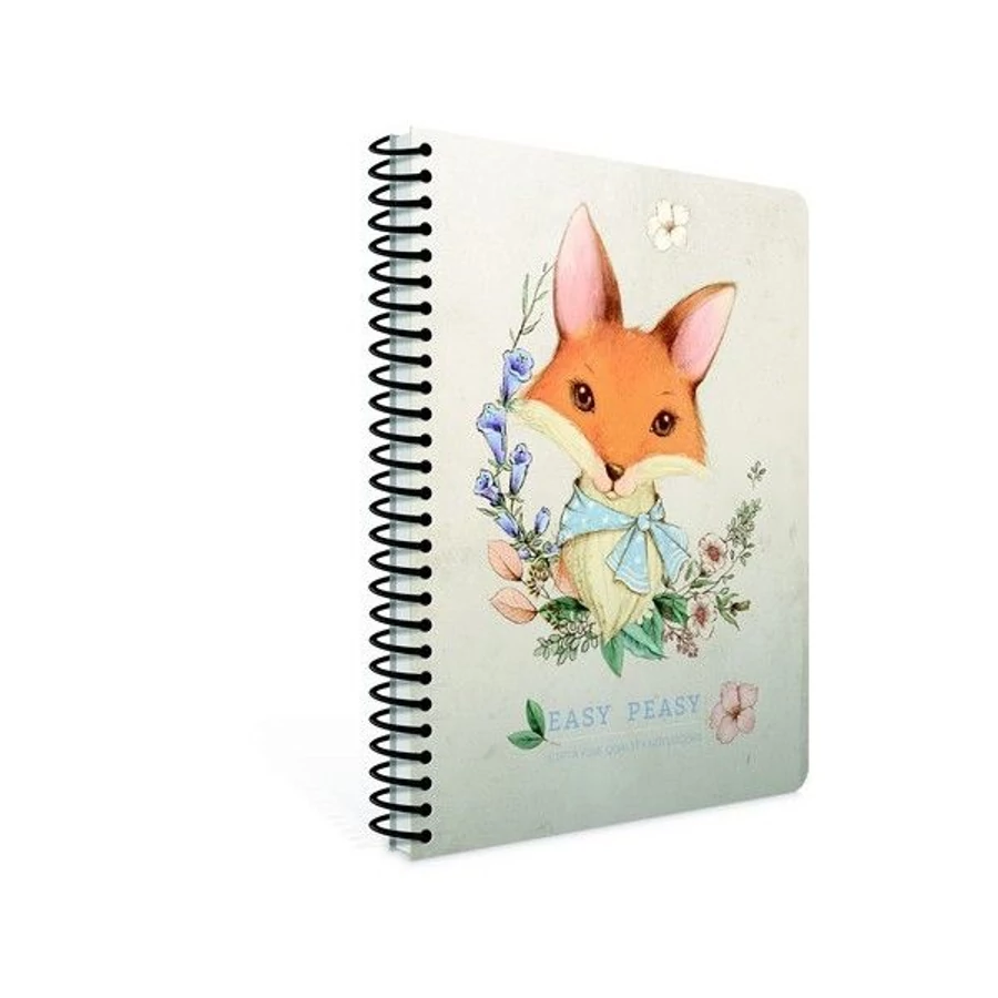 *56120 FÜZET spirál 17*24cm GIPTA Easy Peasy Notes kockás chamois 120l  4744