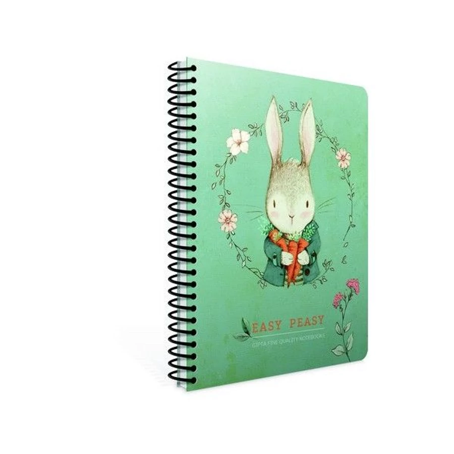 *56120 FÜZET spirál 17*24cm GIPTA Easy Peasy Notes kockás chamois 120l  4744