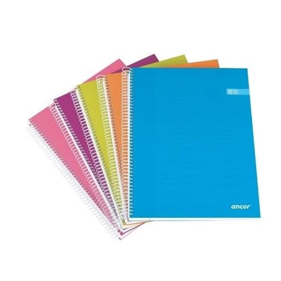 *56142 FÜZET spirál A5 ANCOR Classic Fashion/Stripe 120l színregiszteres =