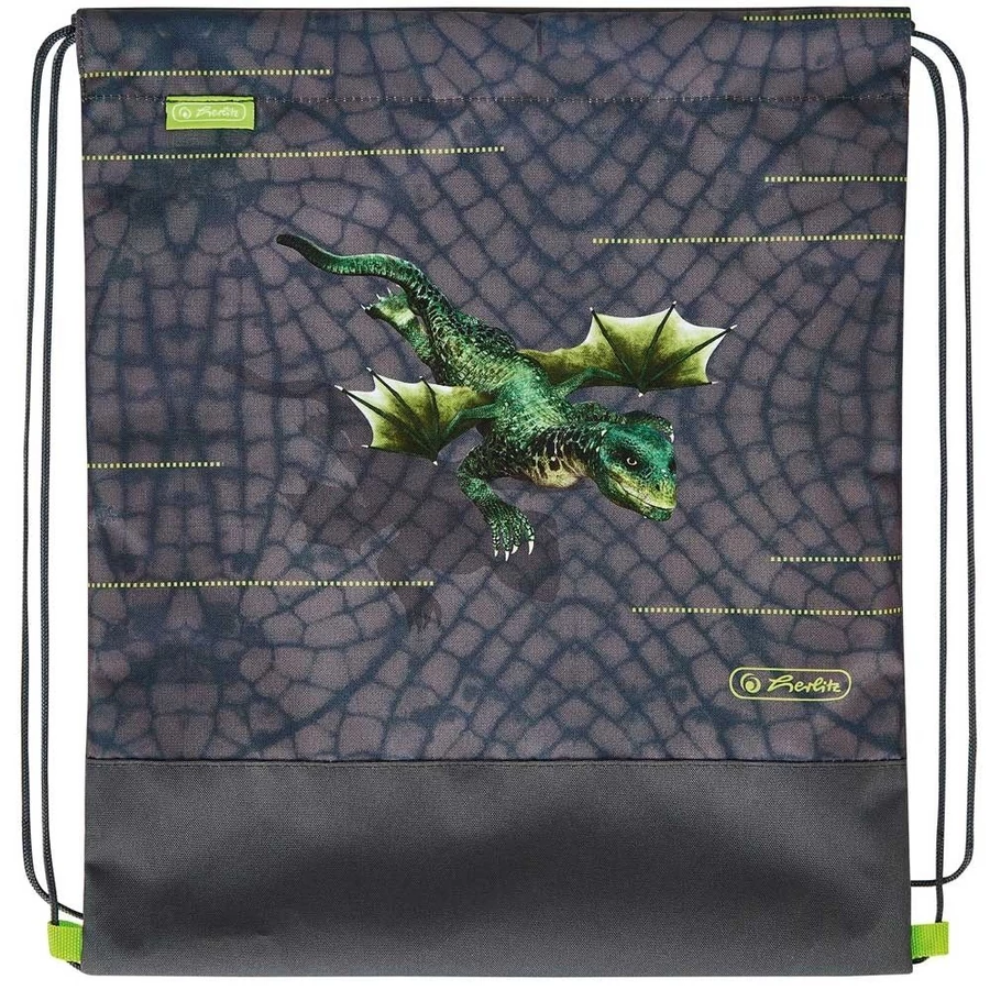 *56150 Iskolatáska HERLITZ Loop Plus töltött Dragon