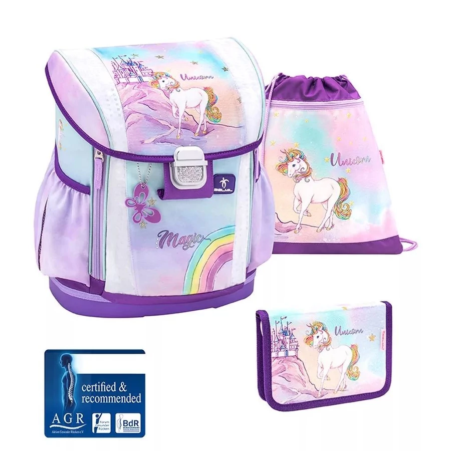 *56155 Iskolatáska szett BELMIL Customize-me tolltartóval, tornazsákkal 404-20