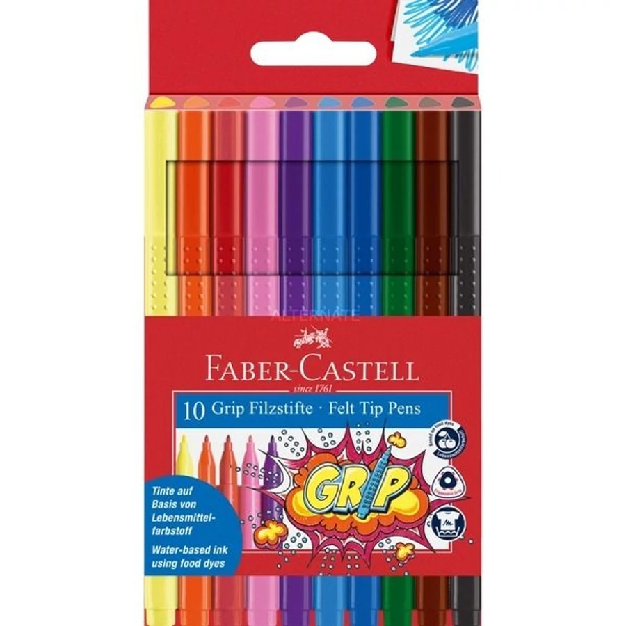 *56176 ROSTIRON 10 FABER Castell GRIP ergonómikus háromszög 155310