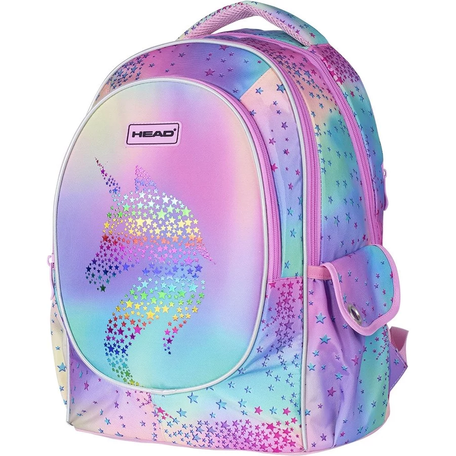 *56192 HÁTITÁSKA  LIZZY  Head Ergo Back Unicorn AB340 színátmenetes