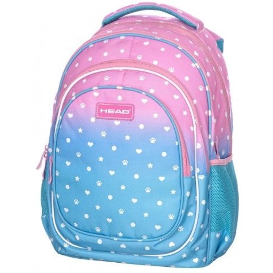 *56195 HÁTITÁSKA  LIZZY  Head Pastel Love AB420 színátmenetes, ezüst effekt