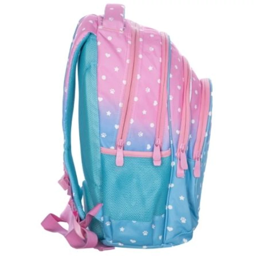 *56195 HÁTITÁSKA  LIZZY  Head Pastel Love AB420 színátmenetes, ezüst effekt