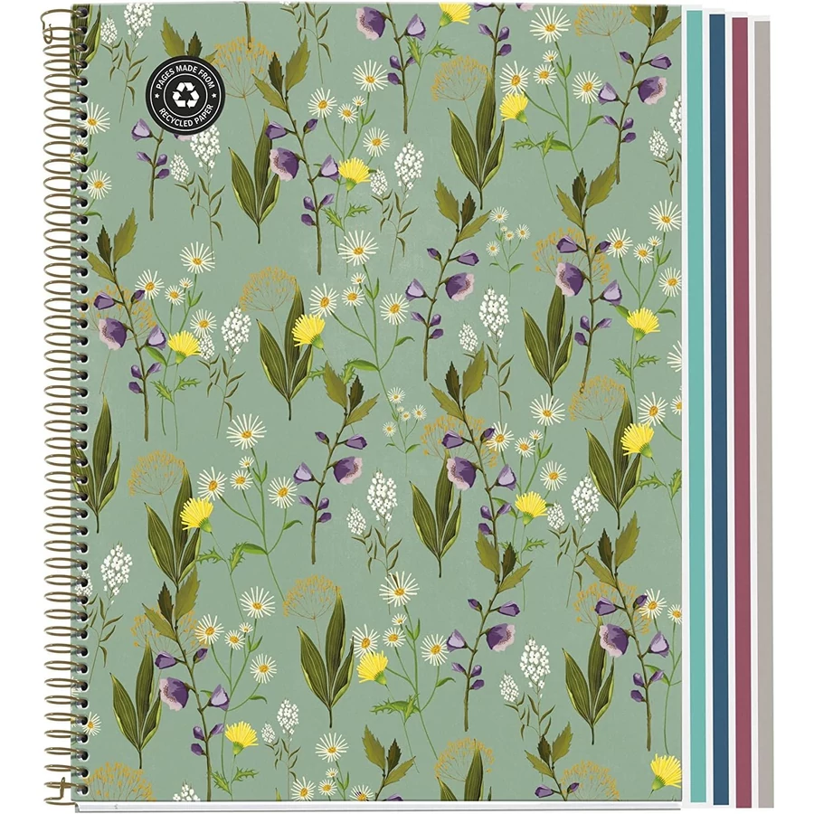 *56228 FÜZET spirál A4 MQ Garden Green  # karton 4*30lap  46594