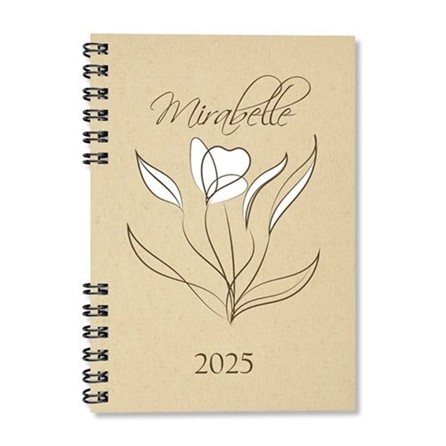 *56410 HATÁRIDŐNAPLÓ 2025 A5 heti Period ECO spirálos