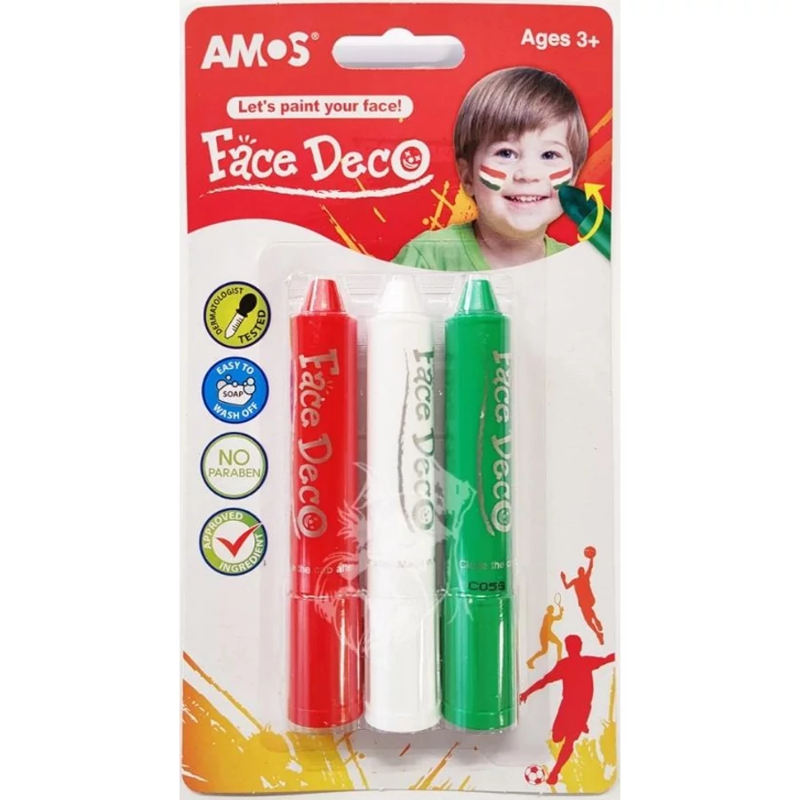 *56633 ARCFESTÉK 3szín AMOS 3db/cs.