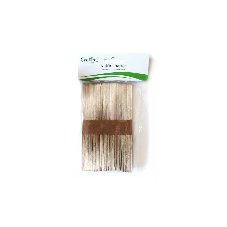 *56657 FA PÁLCIKA,spatula natur 150*18mm jumbo 50db/csom