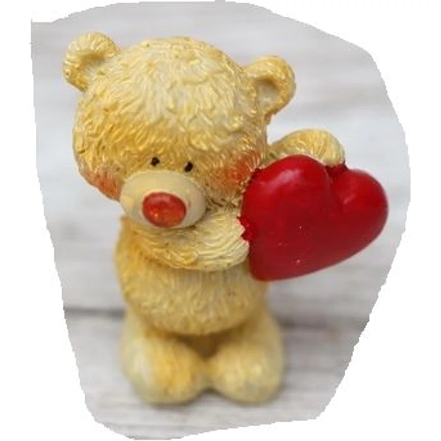 *56744 KERÁMIA MACI szívvel