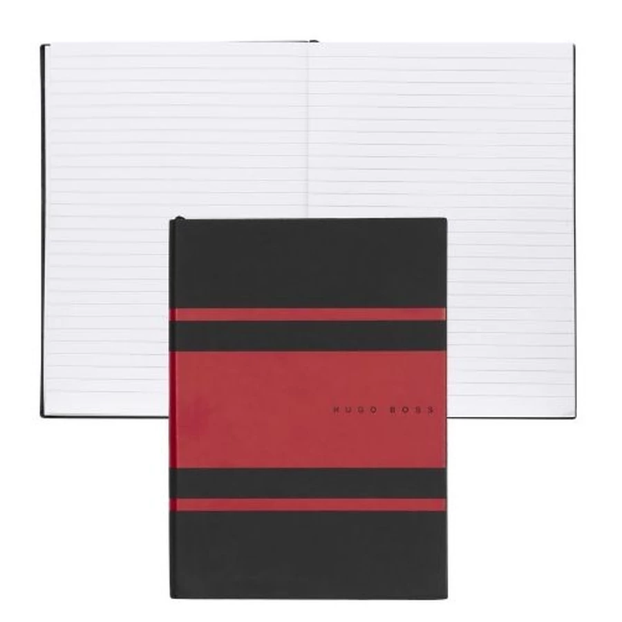 NOTEBOOK A5 HUGO BOSS Essential Gear Matrix Red Lined