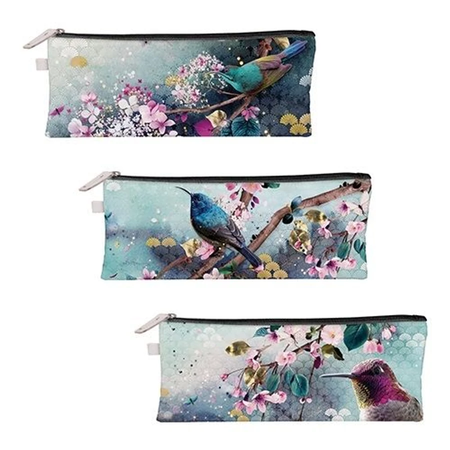 *57042 TOLLTARTÓ/neszeszer lapos Clairefontaine Sakura Dream 19*7cm 115601C