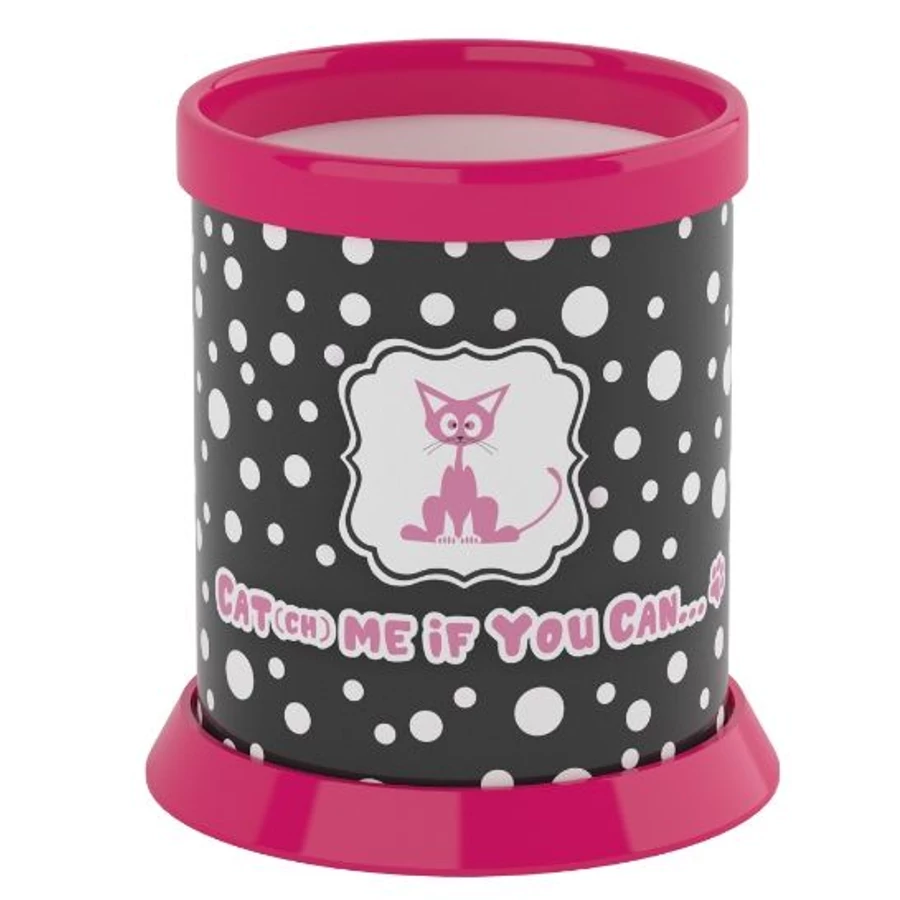 *57212 ÍRÓSZERTARTÓ pohár ICO Cats-Dots műa.