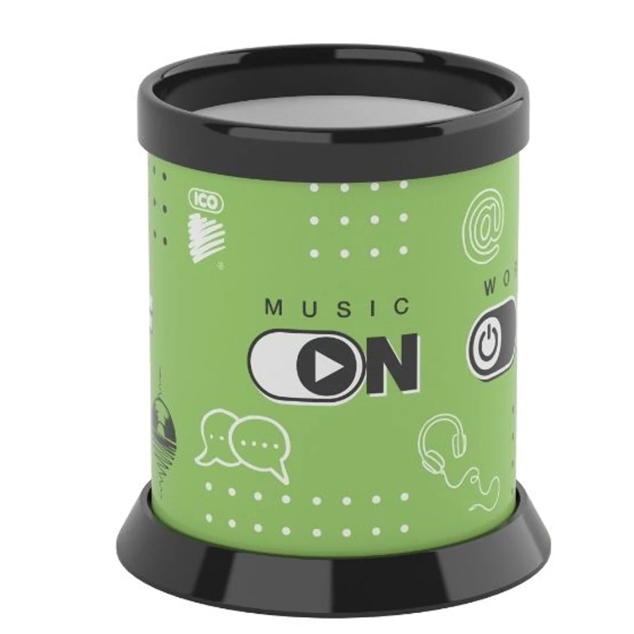 *57213 ÍRÓSZERTARTÓ pohár ICO Music On-Off  műa.