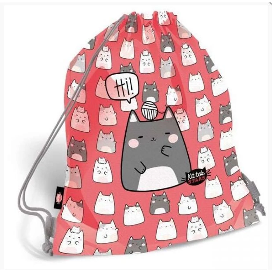 *57236 Iskolatáska szett Lizzy 3db-os KitTok Catto táska+tolltartó+tornazsák