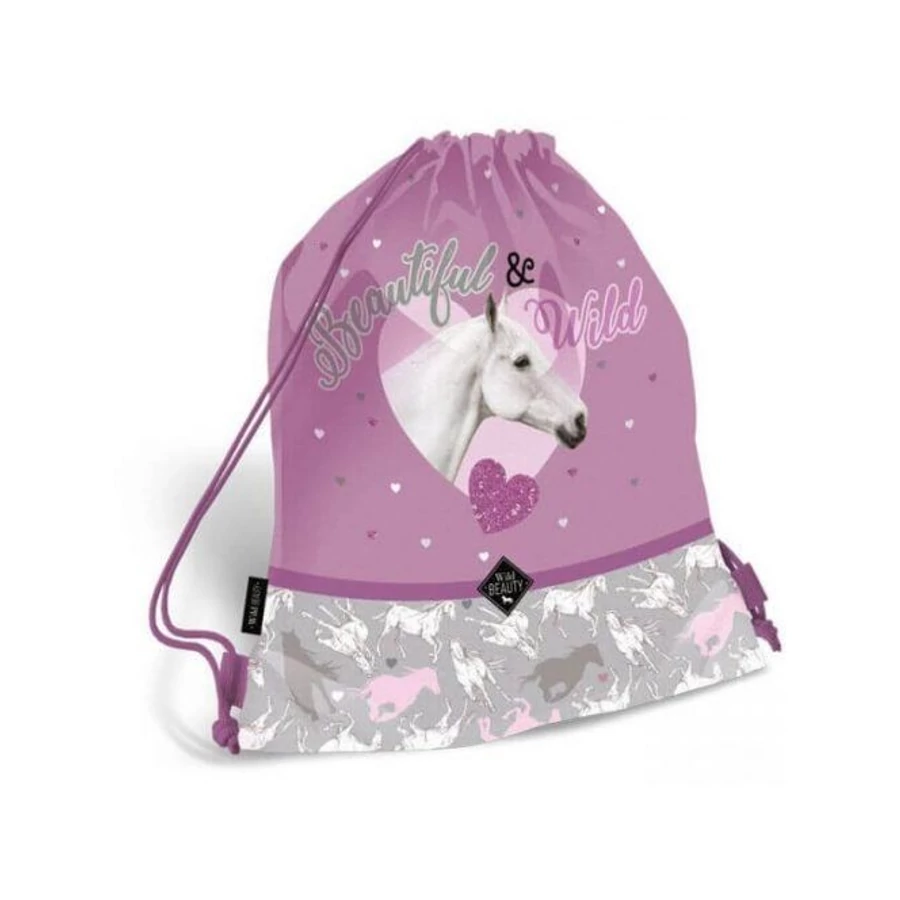 *57237 Iskolatáska szett Lizzy 3db-os Wild Beauty Purple táska+tolltartó+tornazsák