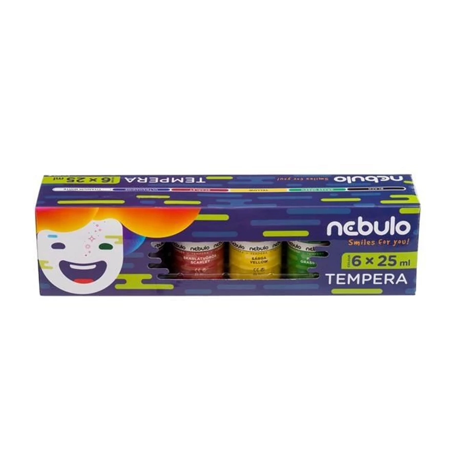 *57279 TEMPERA  6 Nebuló tégelyes  25ml