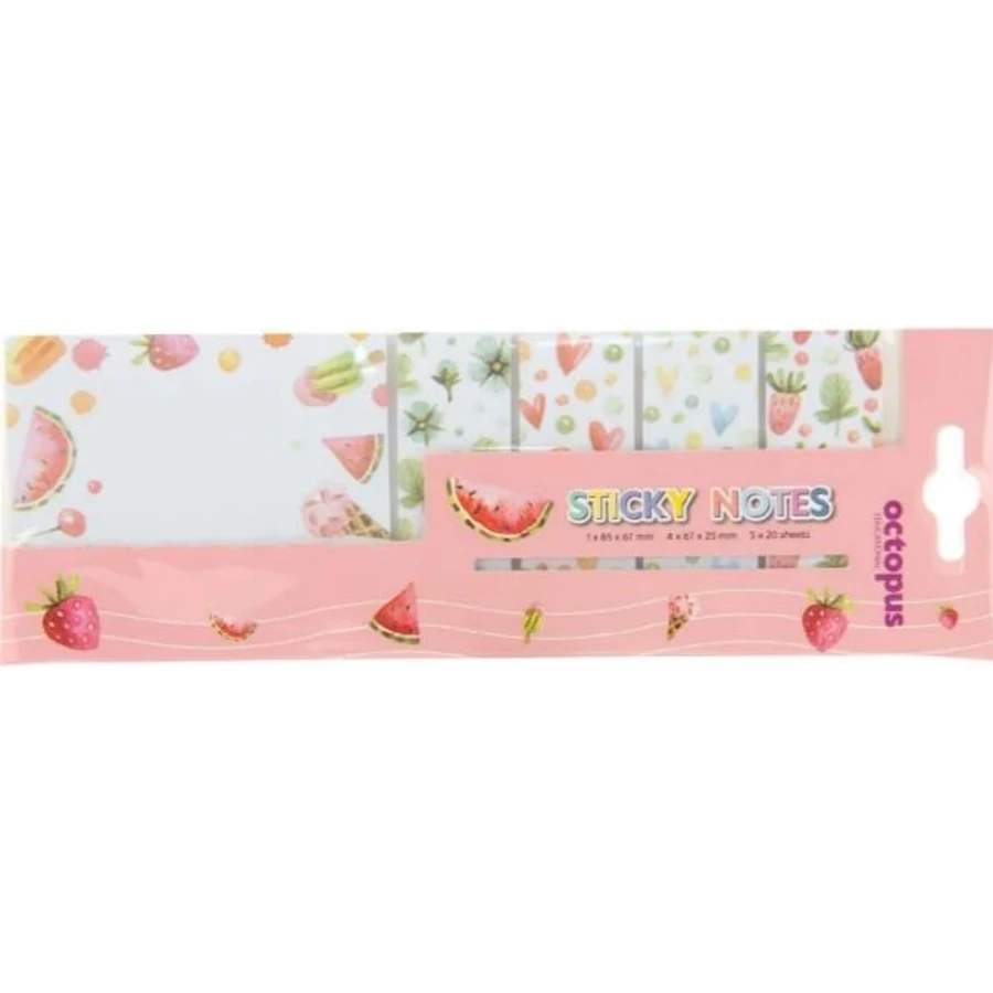 *57301 NOTES ÖNTAPADÓS szett OCTOPUS vegyes forma, vegyes minta UNL-174.