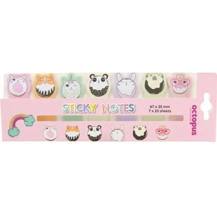 *57301 NOTES ÖNTAPADÓS szett OCTOPUS vegyes forma, vegyes minta UNL-174.