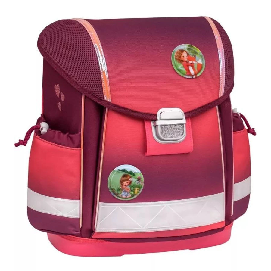 *57361 Iskolatáska Belmil Classy with Patches23 merev falú  403-13