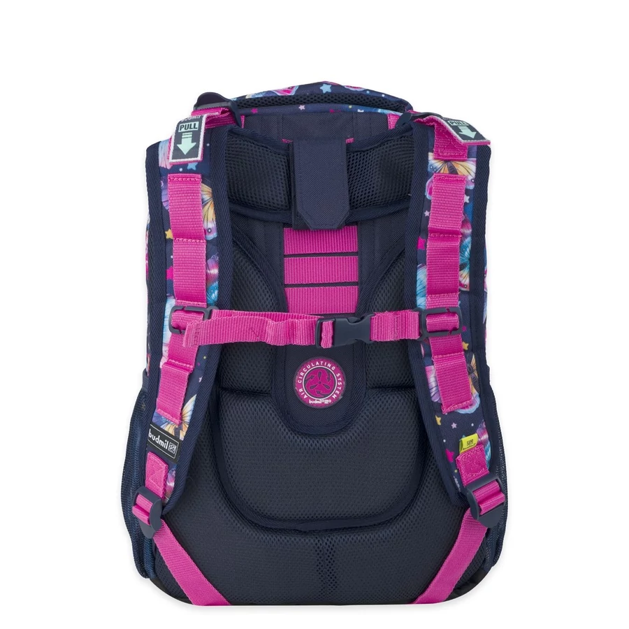 *57433 Hátitáska BUDMIL ergonómiai Balbea 10220013 pillangós