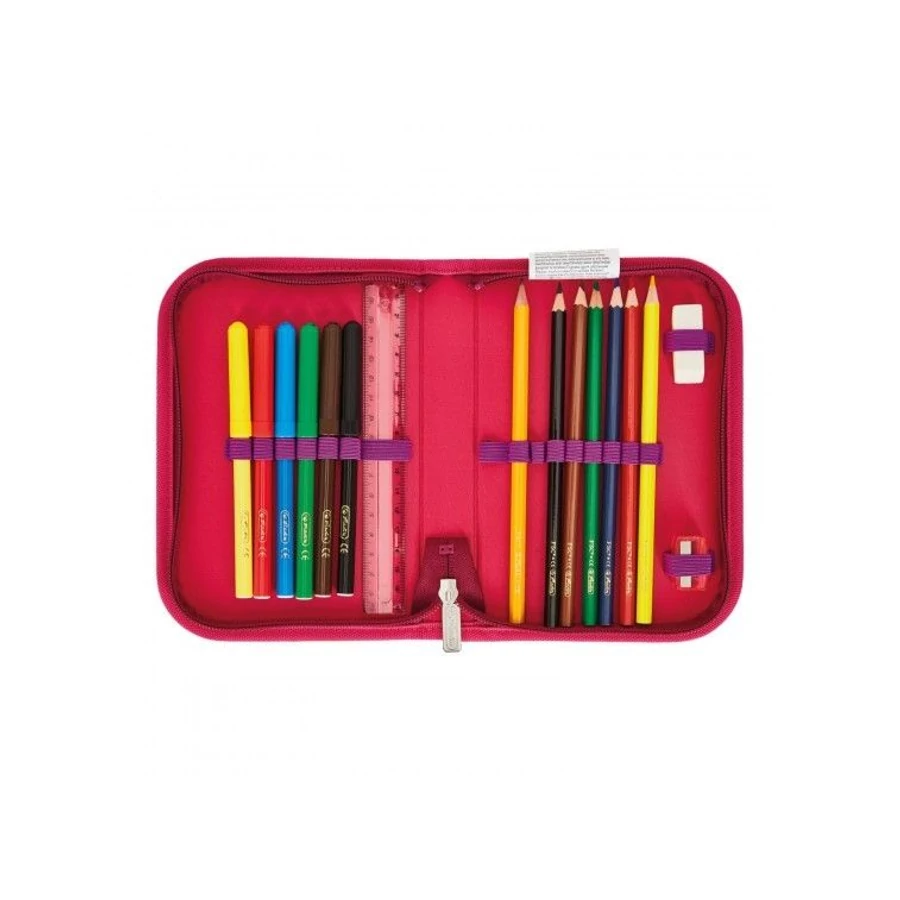 *57471 Iskolatáska HERLITZ UltraLight Plus töltött Cats&Dots