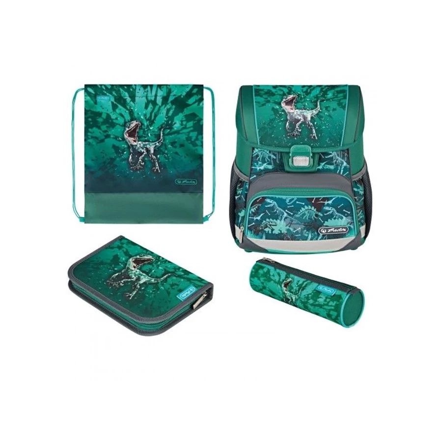 *57478 Iskolatáska HERLITZ Loop Plus töltött Green Rex