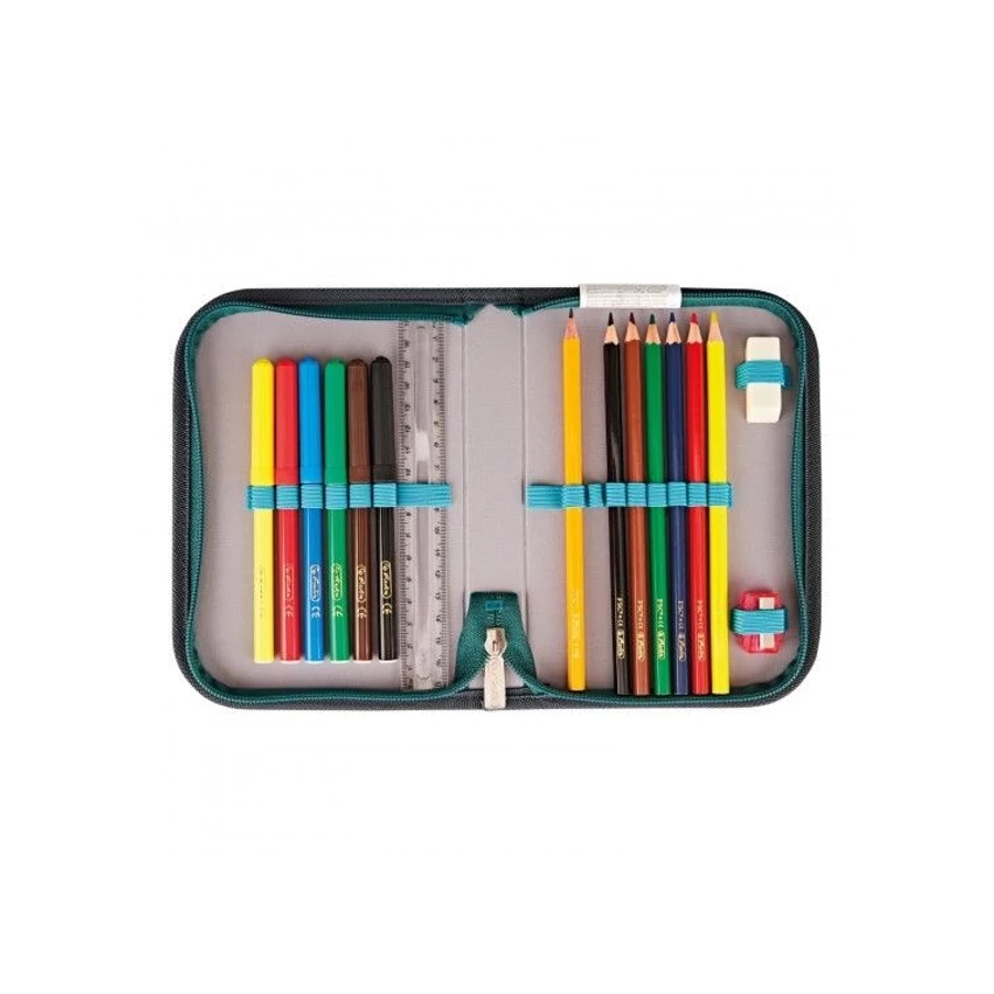 *57478 Iskolatáska HERLITZ Loop Plus töltött Green Rex