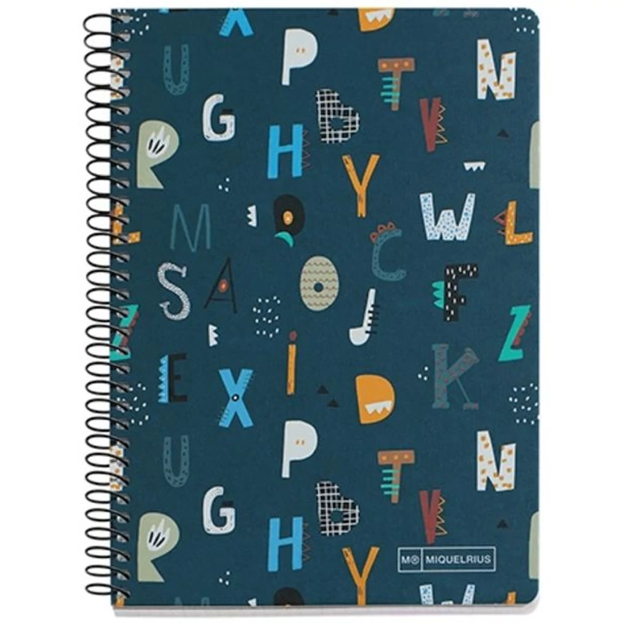 FÜZET spirál A5 MQ ABC  # karton 80lap  45216