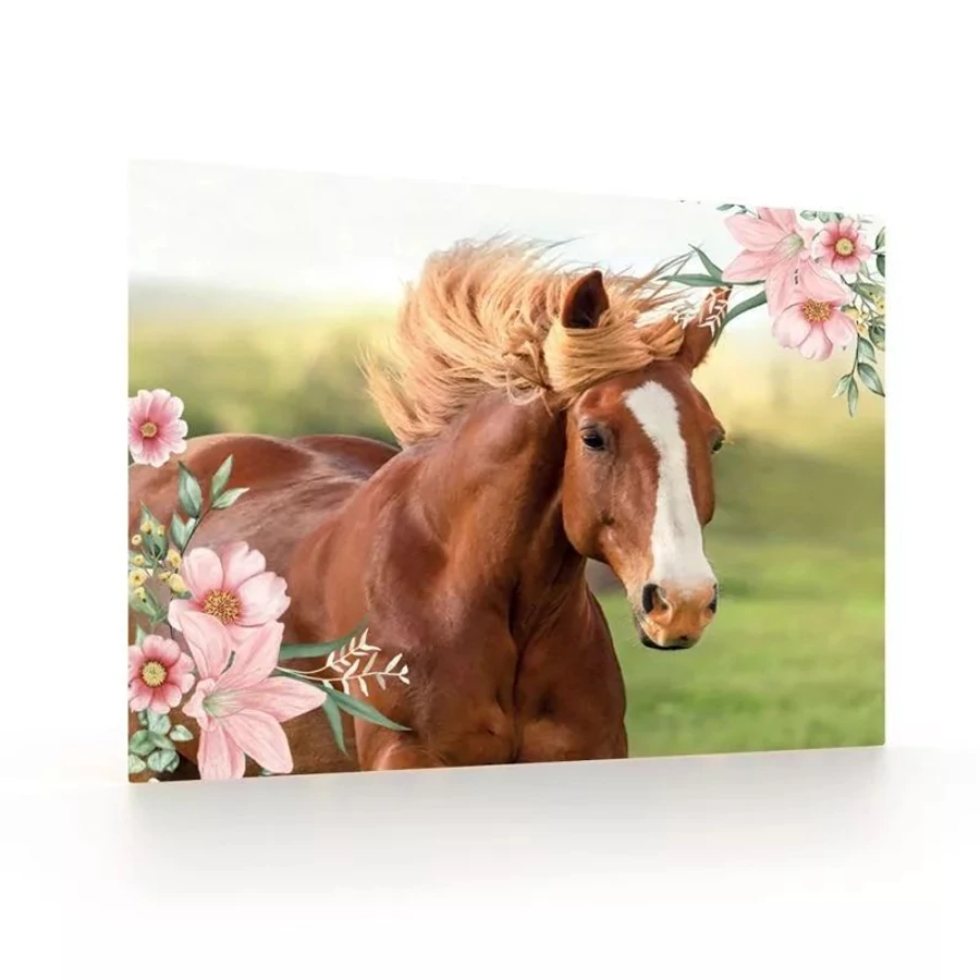 ASZTALI könyökalátét PP 60*40cm zsebes (Ló, AAC119)