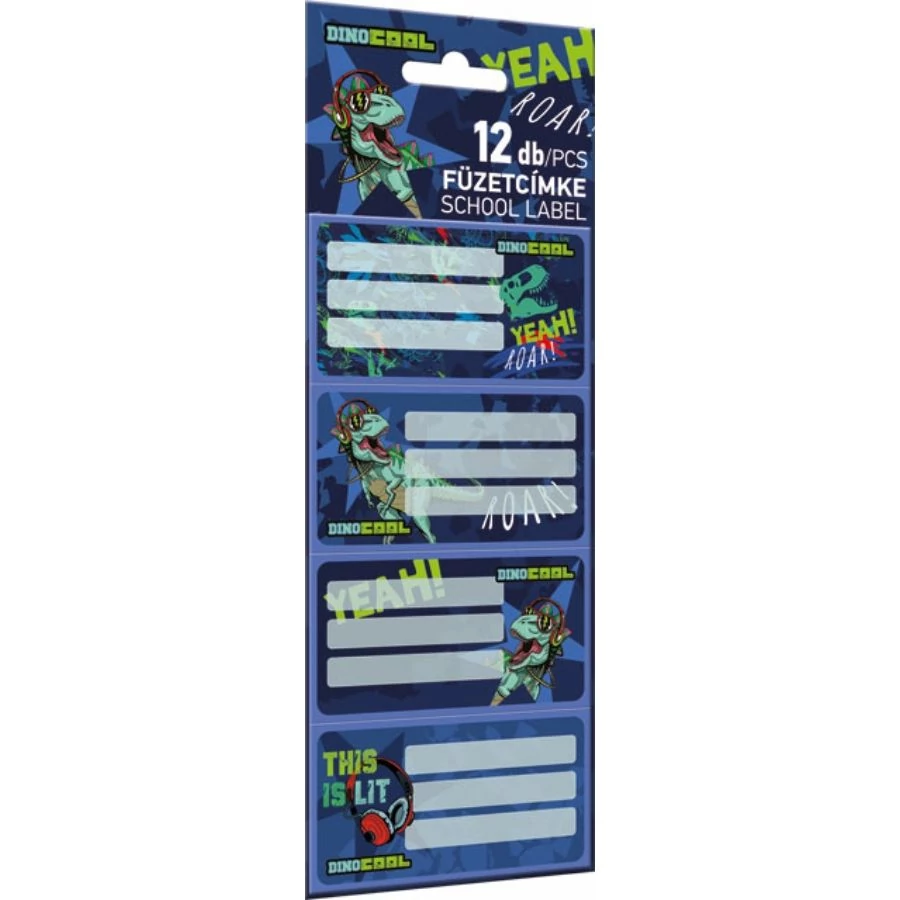FÜZETCIMKE LIZZY 12db-os  Dino Cool Dino Roar*
