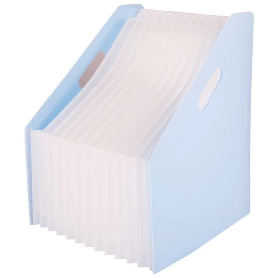 *57717 IRATPAPUCS PP harmonika 12 részes  DELI Macaron pasztell színű