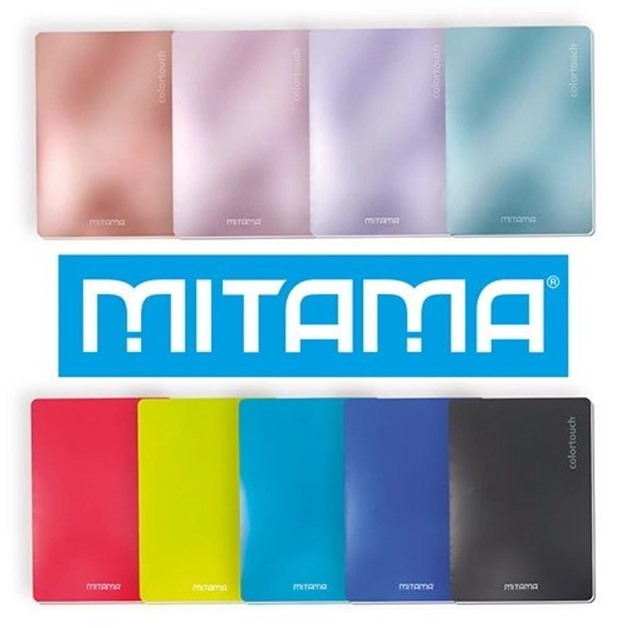 *57747 FÜZET A5 Mitama Maxi kockás 42lap  metál vegyes szín 62003