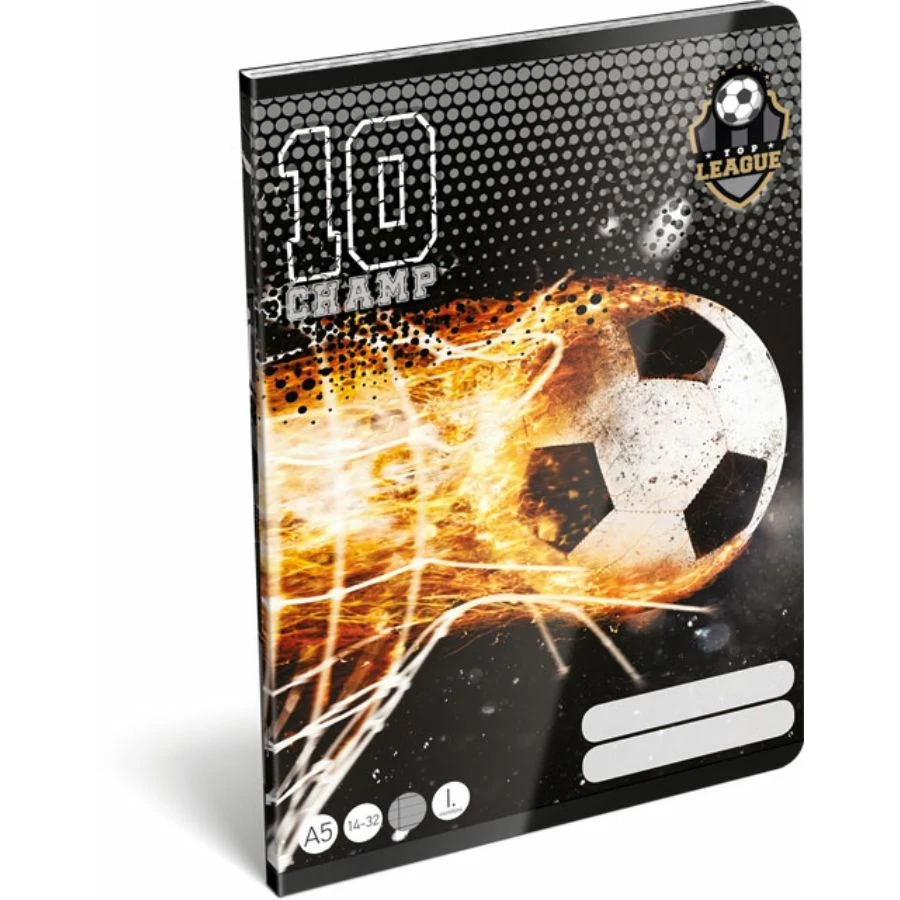 *57784 FÜZET A5  LIZZY vonalas 1.oszt. 14-32 Top League TOP10