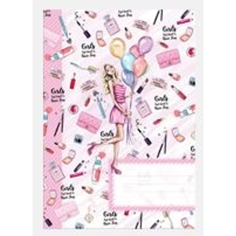 *57801 FÜZET A4 CONCARD mintás, 40l #,=, sima matt fóliázott UV lakkozott boritóval