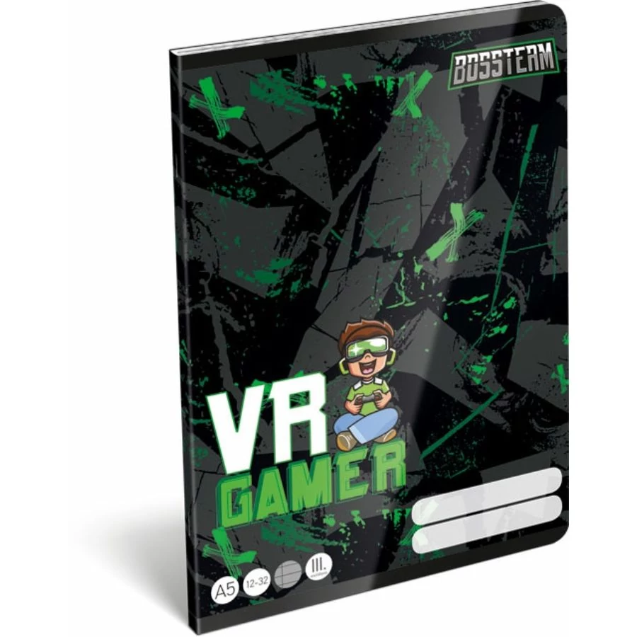*57803 FÜZET A5  LIZZY vonalas 3.oszt. 12-32 BossTeam VR Gamer